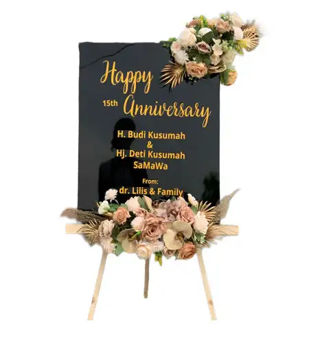 Papan Bunga Akrilik Semidang Gumay